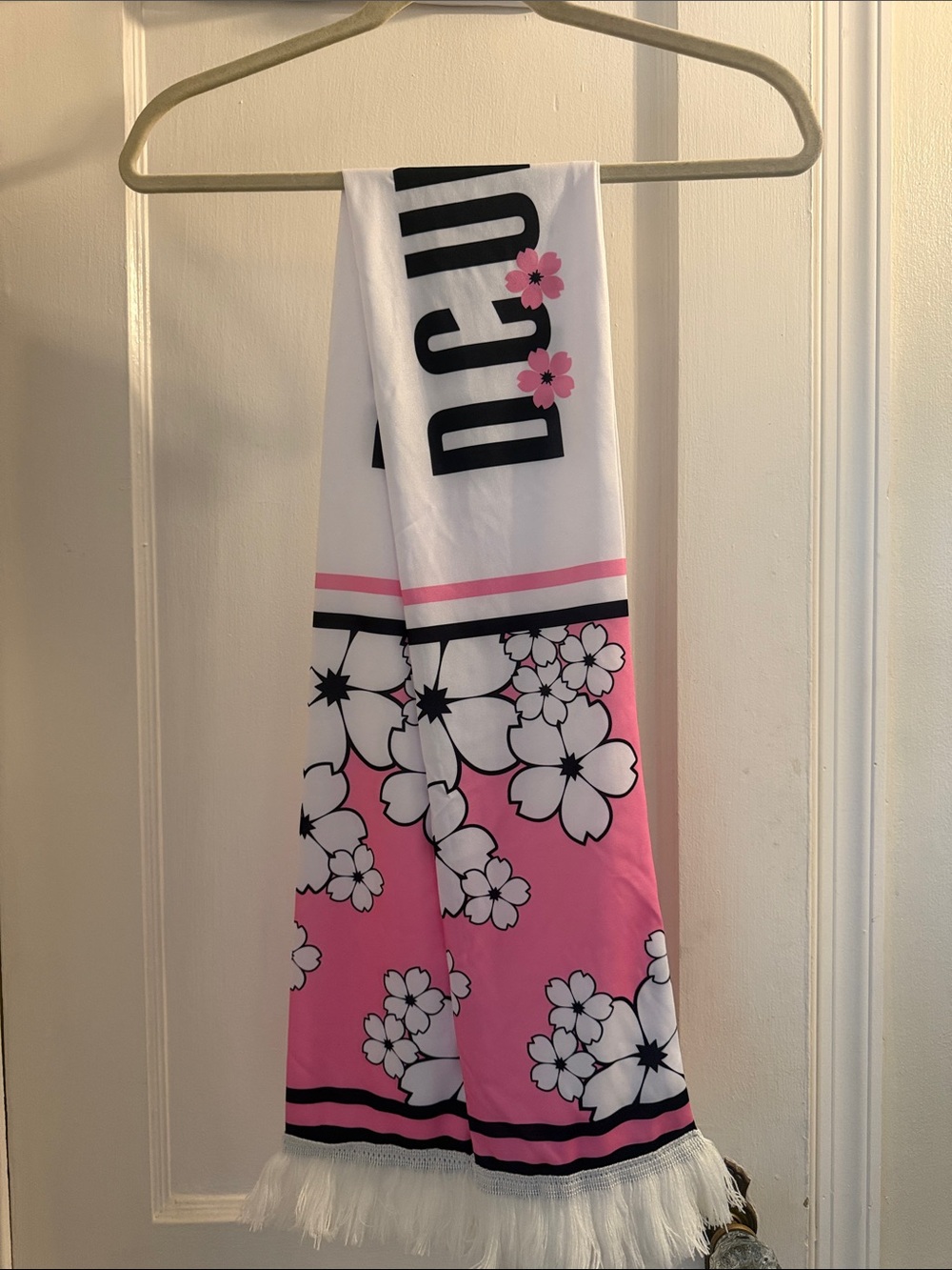 MLS DC United Cherry Blossom Scarf with Fringe